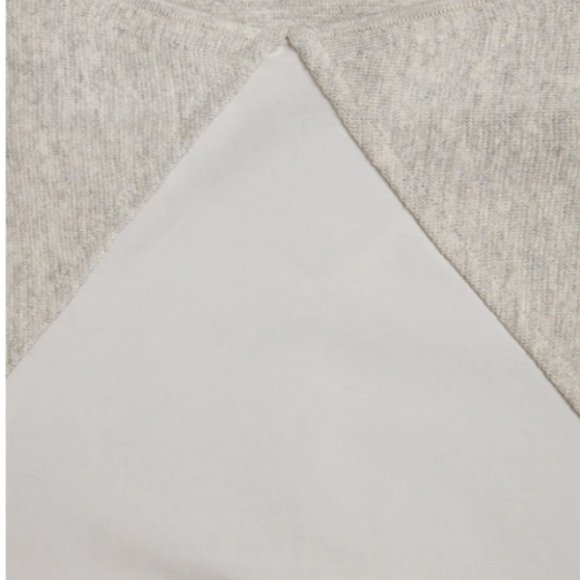 COS PANELLED COTTON-YAK grey TOP XS - Picture 5 of 6